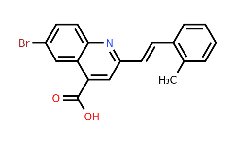 CAS 926234-21-1 | 6-Bromo-2-[2-(2-methylphenyl)ethenyl]quinoline-4-carboxylic acid