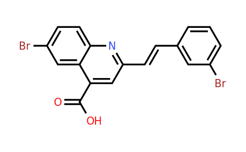 CAS 926234-83-5 | 6-Bromo-2-[2-(3-bromophenyl)ethenyl]quinoline-4-carboxylic acid