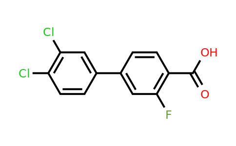CAS 926235-03-2 | 4-(3,4-Dichlorophenyl)-2-fluorobenzoic acid