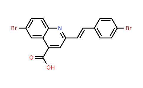 CAS 926235-74-7 | 6-Bromo-2-[2-(4-bromophenyl)ethenyl]quinoline-4-carboxylic acid
