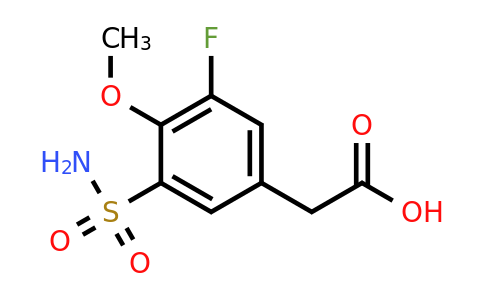 CAS 926236-77-3 | 2-(3-Fluoro-4-methoxy-5-sulfamoylphenyl)acetic acid
