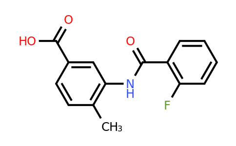 CAS 926237-97-0 | 3-(2-Fluorobenzamido)-4-methylbenzoic acid