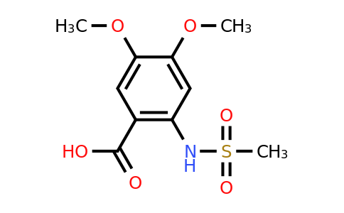CAS 926239-35-2 | 4,5-Dimethoxy-2-(methylsulfonamido)benzoic acid