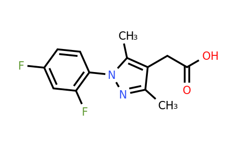 CAS 926239-71-6 | 2-[1-(2,4-Difluorophenyl)-3,5-dimethyl-1H-pyrazol-4-yl]acetic acid