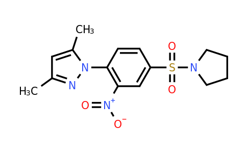 CAS 926240-55-3 | 3,5-dimethyl-1-[2-nitro-4-(pyrrolidine-1-sulfonyl)phenyl]-1H-pyrazole