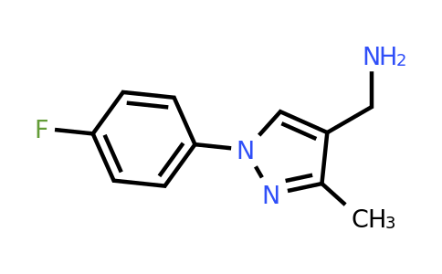 CAS 926242-20-8 | C-[1-(4-Fluoro-phenyl)-3-methyl-1H-pyrazol-4-yl]-methylamine