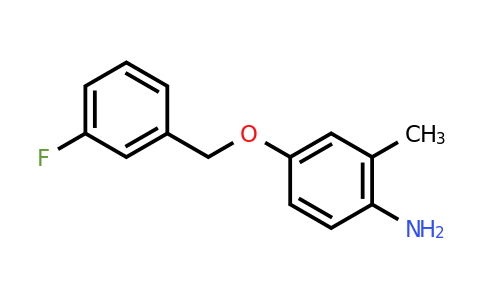 CAS 926244-49-7 | 4-[(3-Fluorophenyl)methoxy]-2-methylaniline