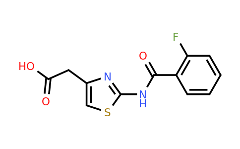 CAS 926245-67-2 | 2-[2-(2-Fluorobenzamido)-1,3-thiazol-4-yl]acetic acid