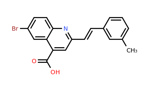 CAS 926249-46-9 | 6-Bromo-2-[2-(3-methylphenyl)ethenyl]quinoline-4-carboxylic acid