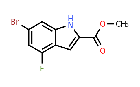 CAS 926249-89-0 | Methyl 6-bromo-4-fluoro-1H-indole-2-carboxylate