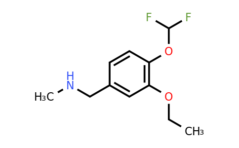 CAS 926254-32-2 | {[4-(difluoromethoxy)-3-ethoxyphenyl]methyl}(methyl)amine
