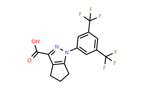 CAS 926255-43-8 | 1-[3,5-Bis(trifluoromethyl)phenyl]-1H,4H,5H,6H-cyclopenta[c]pyrazole-3-carboxylic acid