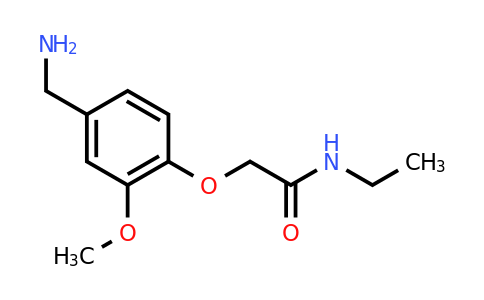 CAS 926255-80-3 | 2-[4-(Aminomethyl)-2-methoxyphenoxy]-N-ethylacetamide