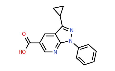 CAS 926257-85-4 | 3-Cyclopropyl-1-phenyl-1H-pyrazolo[3,4-b]pyridine-5-carboxylic acid