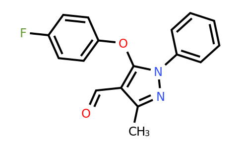 CAS 926257-97-8 | 5-(4-fluorophenoxy)-3-methyl-1-phenyl-1H-pyrazole-4-carbaldehyde