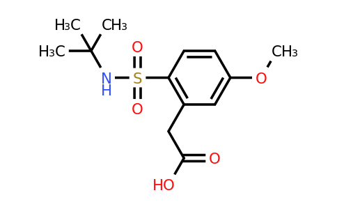 CAS 926259-70-3 | 2-[2-(tert-Butylsulfamoyl)-5-methoxyphenyl]acetic acid