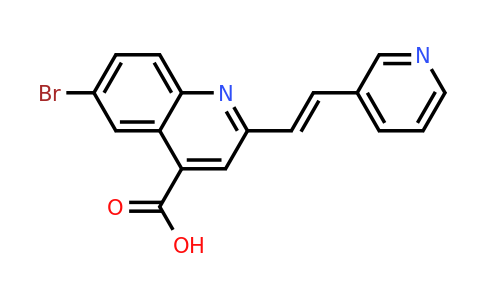 CAS 926260-32-4 | 6-Bromo-2-[2-(pyridin-3-yl)ethenyl]quinoline-4-carboxylic acid