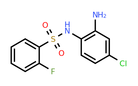 CAS 926260-68-6 | N-(2-Amino-4-chlorophenyl)-2-fluorobenzene-1-sulfonamide