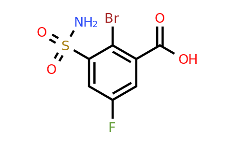 CAS 926260-80-2 | 2-Bromo-5-fluoro-3-sulfamoylbenzoic acid
