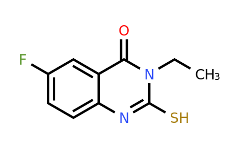 CAS 926263-12-9 | 3-ethyl-6-fluoro-2-sulfanyl-3,4-dihydroquinazolin-4-one