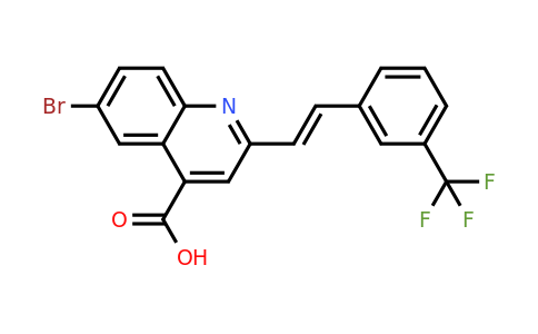 CAS 926269-29-6 | 6-Bromo-2-{2-[3-(trifluoromethyl)phenyl]ethenyl}quinoline-4-carboxylic acid