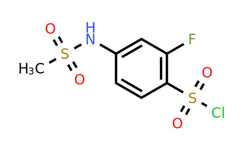 CAS 926269-52-5 | 2-Fluoro-4-methanesulfonamidobenzene-1-sulfonyl chloride