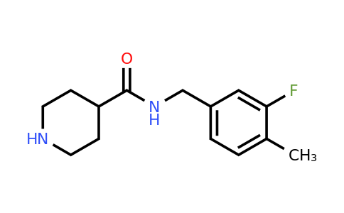 CAS 926272-72-2 | N-[(3-Fluoro-4-methylphenyl)methyl]piperidine-4-carboxamide