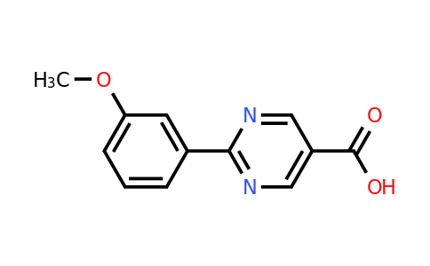 CAS 927803-27-8 | 2-(3-Methoxyphenyl)pyrimidine-5-carboxylic acid