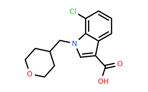 CAS 928149-17-1 | 7-chloro-1-(oxan-4-ylmethyl)-1H-indole-3-carboxylic acid