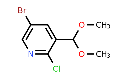 CAS 928653-74-1 | 5-Bromo-2-chloro-3-dimethoxymethyl-pyridine