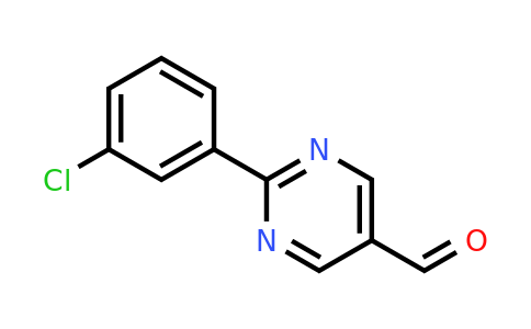 CAS 928713-22-8 | 2-(3-Chlorophenyl)pyrimidine-5-carbaldehyde