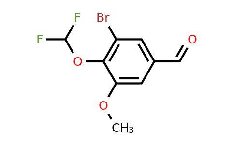 CAS 929341-47-9 | 3-Bromo-4-(difluoromethoxy)-5-methoxybenzaldehyde