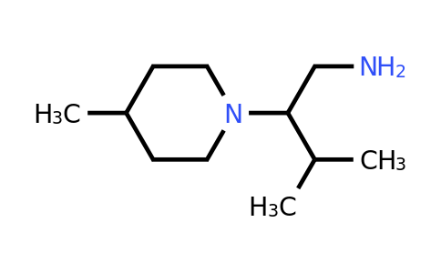 CAS 929343-33-9 | 3-Methyl-2-(4-methylpiperidin-1-yl)butan-1-amine