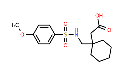 CAS 929830-68-2 | 2-(1-((4-Methoxyphenylsulfonamido)methyl)cyclohexyl)acetic acid