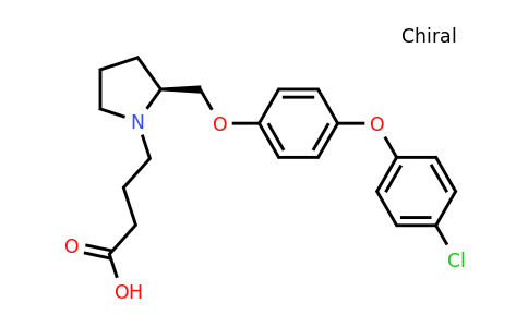 CAS 929916-05-2 | (S)-4-(2-((4-(4-Chlorophenoxy)phenoxy)methyl)pyrrolidin-1-yl)butanoic acid