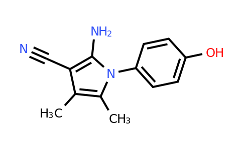 CAS 929974-41-4 | 2-Amino-1-(4-hydroxyphenyl)-4,5-dimethyl-1H-pyrrole-3-carbonitrile