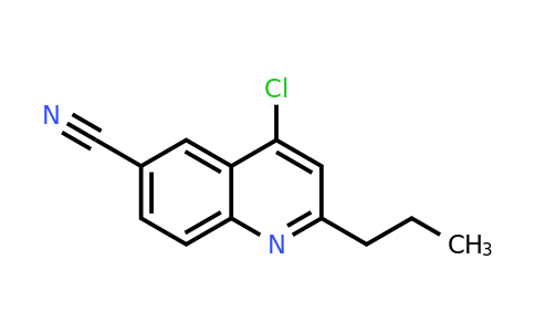 CAS 930570-37-9 | 4-Chloro-2-propyl-6-quinolinecarbonitrile