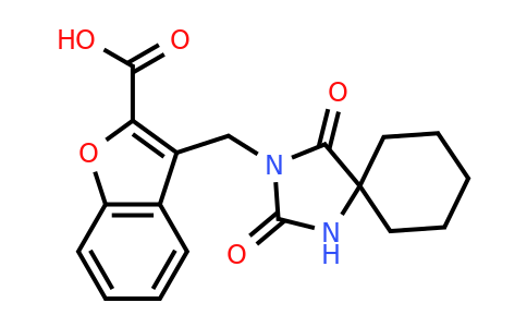 CAS 930733-93-0 | 3-({2,4-dioxo-1,3-diazaspiro[4.5]decan-3-yl}methyl)-1-benzofuran-2-carboxylic acid