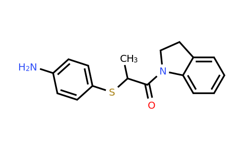 CAS 931292-65-8 | 2-((4-Aminophenyl)thio)-1-(indolin-1-yl)propan-1-one