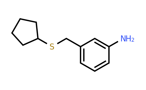 CAS 93137-03-2 | 3-(cyclopentylsulfanylmethyl)aniline
