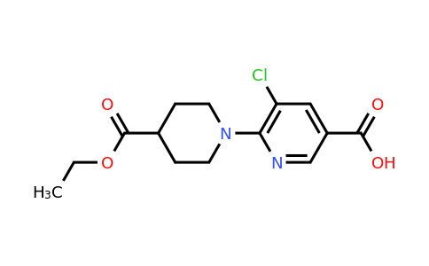 CAS 931395-73-2 | 5-chloro-6-[4-(ethoxycarbonyl)piperidin-1-yl]pyridine-3-carboxylic acid