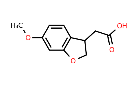 CAS 93198-72-2 | 2-(6-methoxy-2,3-dihydro-1-benzofuran-3-yl)acetic acid