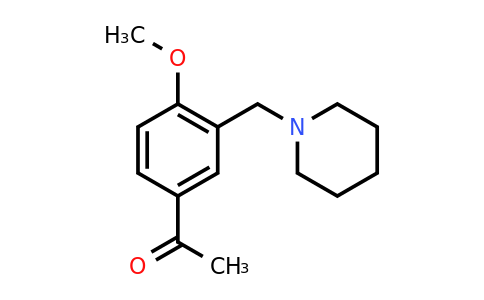 CAS 93201-36-6 | 1-{4-methoxy-3-[(piperidin-1-yl)methyl]phenyl}ethan-1-one