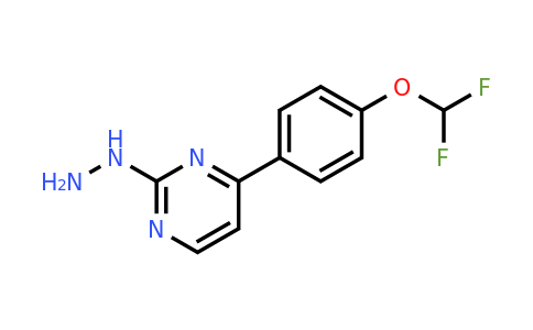 CAS 932240-78-3 | 4-(4-(Difluoromethoxy)phenyl)-2-hydrazinylpyrimidine