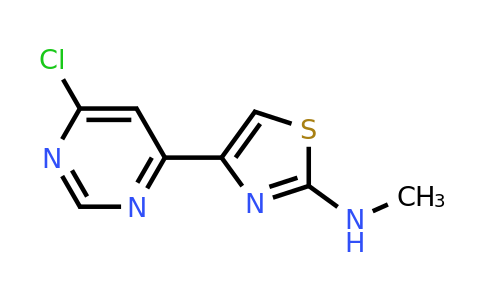CAS 932738-80-2 | 4-(6-Chloropyrimidin-4-yl)-N-methylthiazol-2-amine