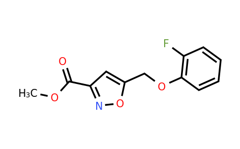 CAS 932780-86-4 | methyl 5-[(2-fluorophenoxy)methyl]-1,2-oxazole-3-carboxylate