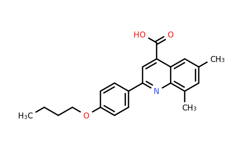 CAS 932796-15-1 | 2-(4-Butoxyphenyl)-6,8-dimethylquinoline-4-carboxylic acid