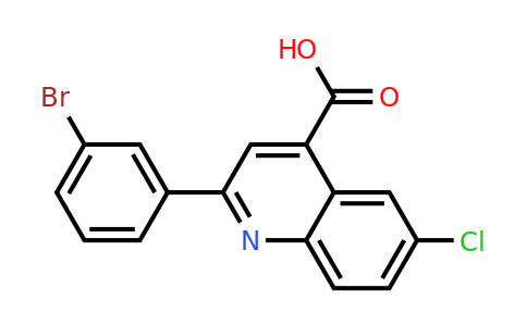 CAS 932796-23-1 | 2-(3-Bromophenyl)-6-chloroquinoline-4-carboxylic acid
