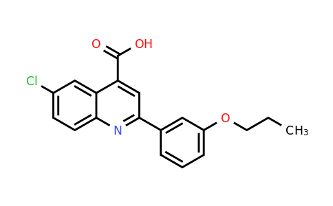 CAS 932796-26-4 | 6-Chloro-2-(3-propoxyphenyl)quinoline-4-carboxylic acid
