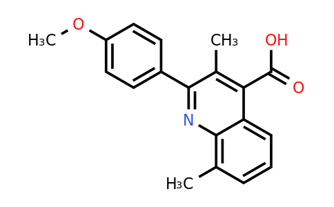 CAS 932796-32-2 | 2-(4-Methoxyphenyl)-3,8-dimethylquinoline-4-carboxylic acid